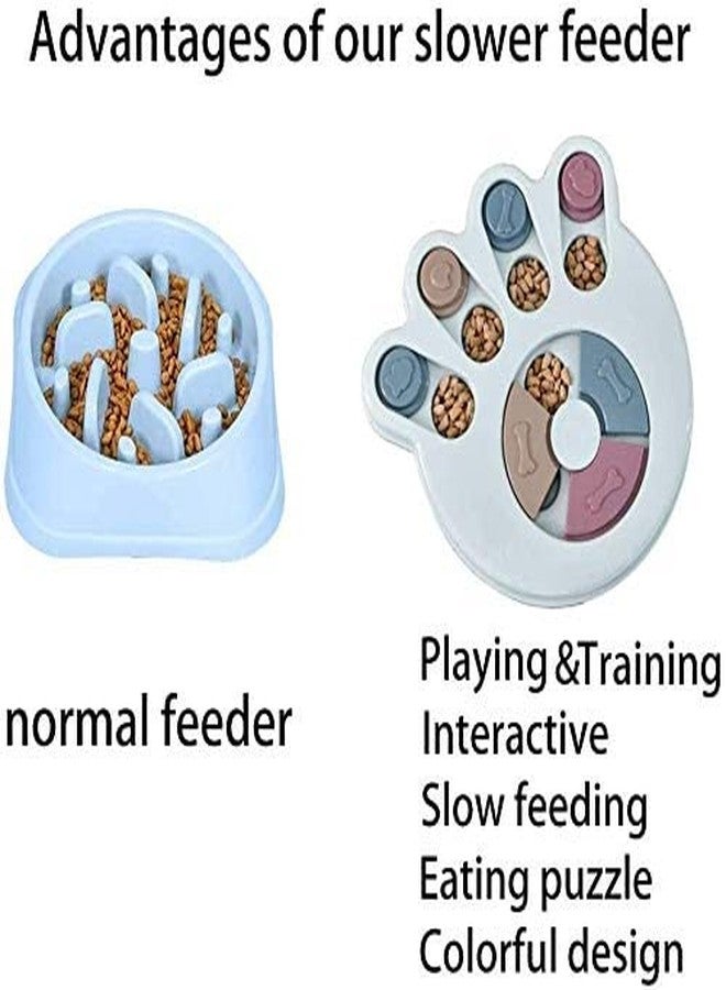 Pet Guard Dog Puzzle Feeder Toy, Durable Puppy Treats Dispenser Interactive Toys Slow Feeding, Cat Brain Games Training for Boredom Paw Shap - Image 5